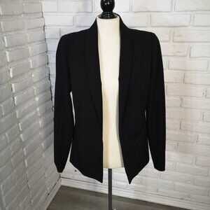 Reitmans Ladies Size 11 Lined Black Blazer with Shoulder Pads